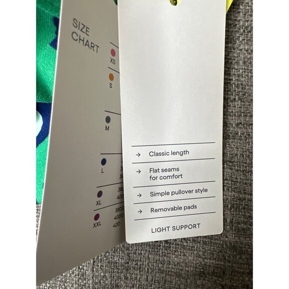 One-Shoulder Green & Blue Leopard Sports Bra By All In Motion Womens Size Small - Picture 5 of 7